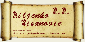 Miljenko Mišanović vizit kartica